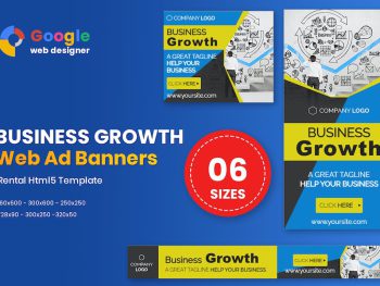 Business Growth Banners HTML5 - GWD Yazı Tipi