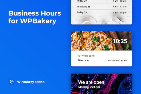 Business Hours for WPBakery WordPress Eklentisi