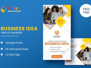 Business Idea Animated Banner Google Web Designer Yazı Tipi