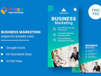 Business Marketing Animated Banner GWD Yazı Tipi