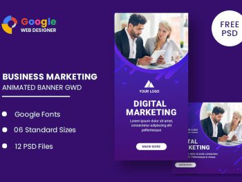 Business Marketing Animated Banner GWD Yazı Tipi