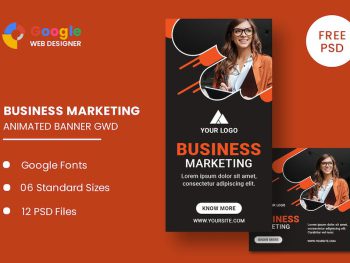 Business Marketing Animated Banner GWD Yazı Tipi