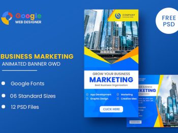 Business Marketing Animated Banner GWD Yazı Tipi