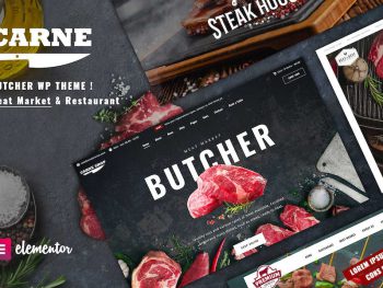 Butcher & Meat Restaurant WordPress Teması