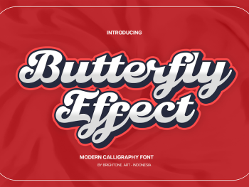 Butterfly Effect - Modern Calligraphy Font Yazı Tipi