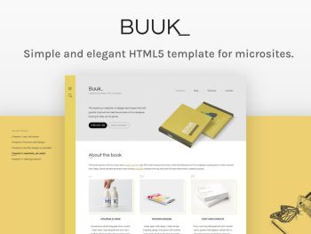 Buuk - A Unique Microsite & Landing HTML5 Template Yazı Tipi