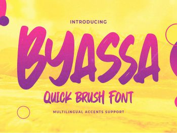 Byassa - Quick Brush Font Yazı Tipi