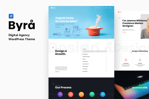 Byra - Simple Portfolio WordPress Teması