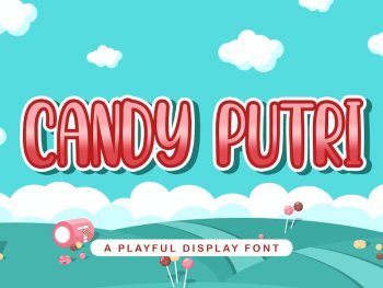 CANDY PUTRI - Playful Display Font Yazı Tipi