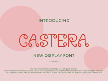 CASTERA Font Yazı Tipi