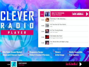 CLEVER - HTML5 Radio Player With History WP Plugin WordPress Eklentisi