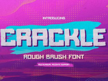 CRACKLE - Rough Brush Font Yazı Tipi