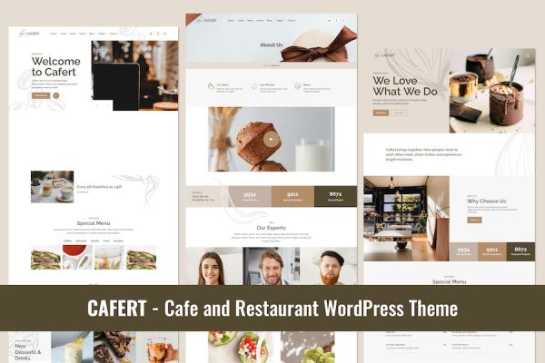 Cafert – Cafe and Restaurant WordPress Teması