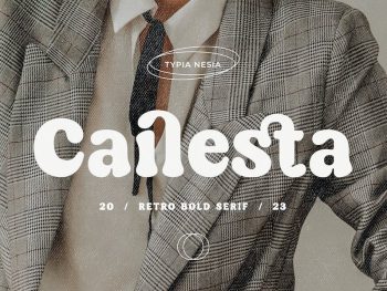 Cailesta - Beauty Retro / Vintage Bold Serif Yazı Tipi