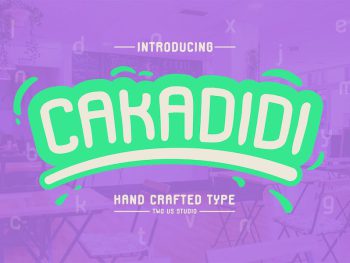 Cakadidi by Two Us Studio Yazı Tipi