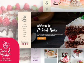 Cake & Bake - Resposive HTML5 Template Yazı Tipi
