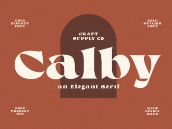 Calby - Elegant Serif Font Yazı Tipi