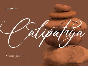 Calipatrya Signature Script Font Yazı Tipi