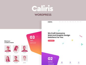 Caliris - Responsive One Page WordPress Teması