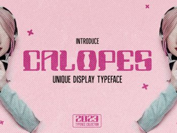 Calopes - Unique Display Typeface Yazı Tipi