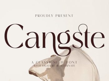 Cangste Classy Serif Font Yazı Tipi