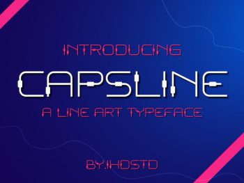 Capsline Display Typeface Yazı Tipi