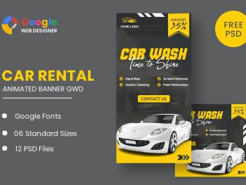 Car Wash HTML5 Banner Ads GWD Yazı Tipi