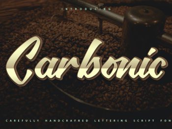 Carbonic | Handcrafted Lettering Script Font Yazı Tipi