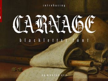 Carnage | Modern Blackletter Yazı Tipi