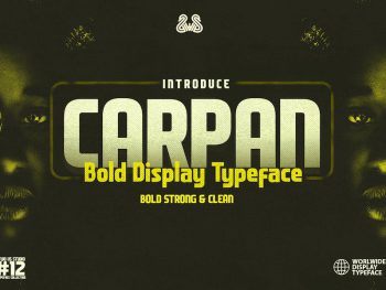 Carpan - Bold Display Typeface Yazı Tipi