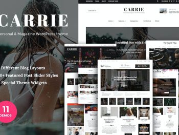 Carrie - Personal & Magazine WordPress Teması