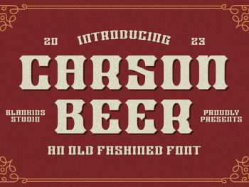 Carson Beer an Old Fashioned Font Yazı Tipi