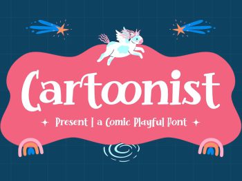 Cartoonist - A Comic Playful Font Yazı Tipi