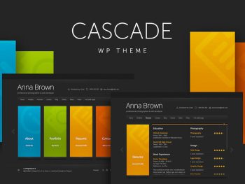 Cascade - Personal vCard WordPress Teması
