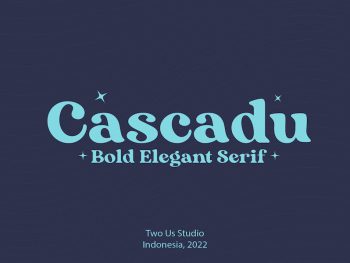 Cascadu - Bold Elegant Serif Font Yazı Tipi