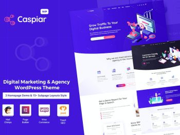 Caspiar - Digital Marketing & Agency Theme WordPress Teması