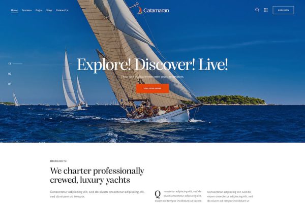 Catamaran WordPress Teması