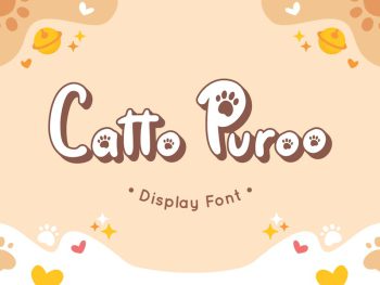 Catto Puroo - Display Font Yazı Tipi