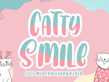 Catty Smile - Display Font Yazı Tipi