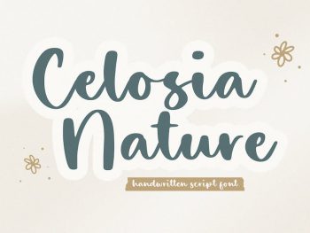 Celosia Nature -HandwrittenFont Yazı Tipi