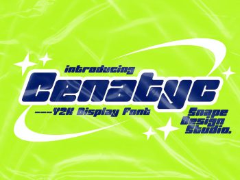 Cenatyc - Y2K Font Yazı Tipi