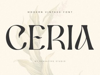 Ceria - Modern Vintage Font Yazı Tipi
