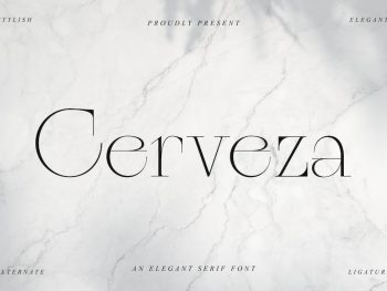 Cerveza - An Elegant Serif Font Yazı Tipi