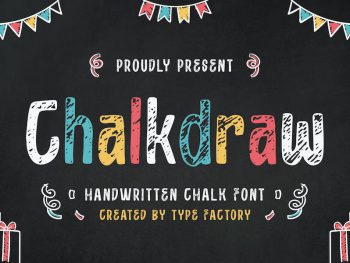 Chalkdraw - Handwritten Chalk Font Yazı Tipi