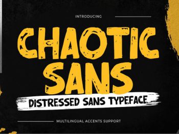 Chaotic Sans - Distressed Display Sans Yazı Tipi