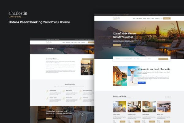 Charlostin - Hotel & Resort Booking WordPress Teması