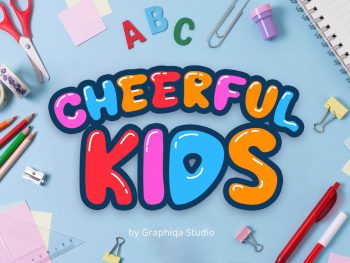 Cheerful Kids Display Font Yazı Tipi