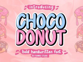 Choco Donut - Handwritten Font Yazı Tipi