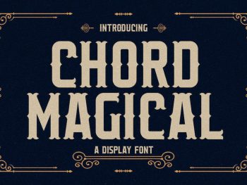 Chord Magical Display Font Yazı Tipi