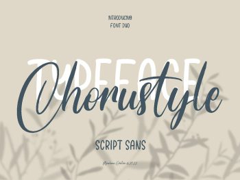 Chorustyle Font Duo Yazı Tipi